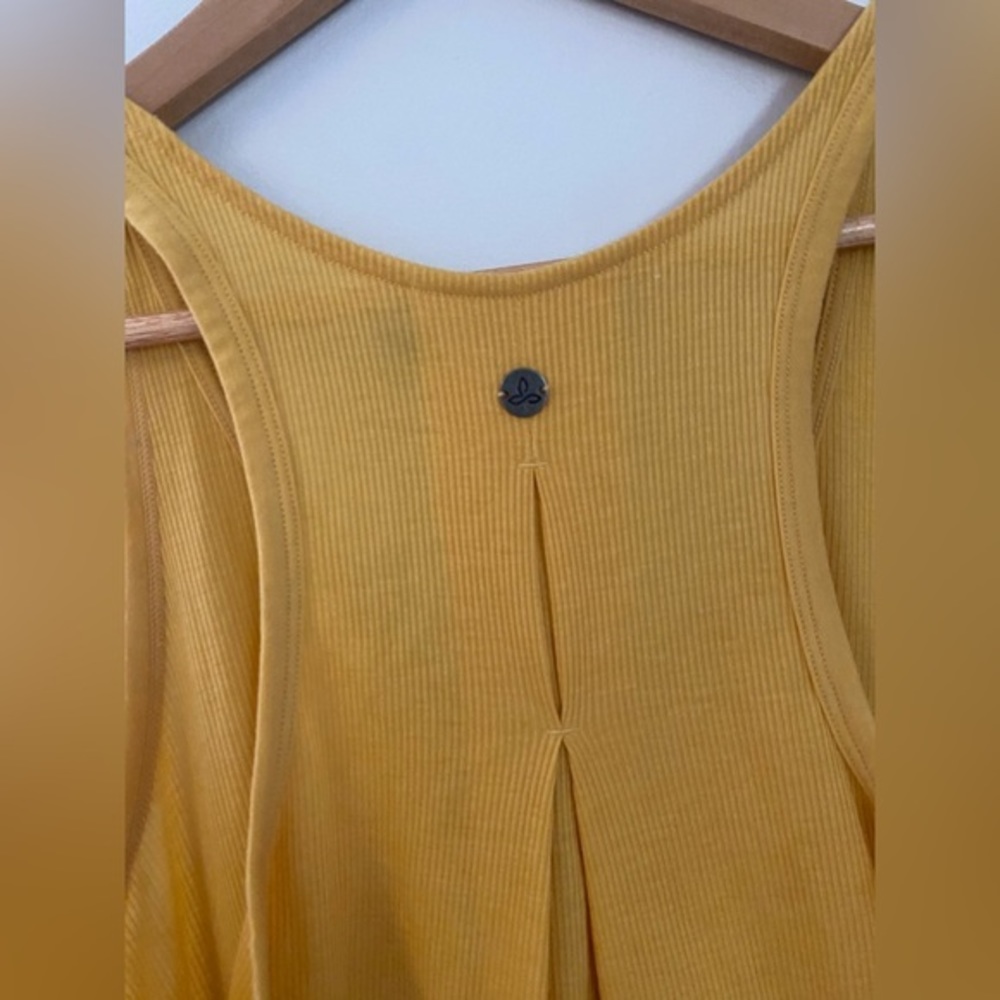 PrAna Yellow Racerback Tank Top - Picture 4 of 4